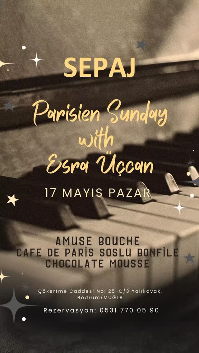 Esra Üçcan - Parisien Sunday Etkinlik afişi