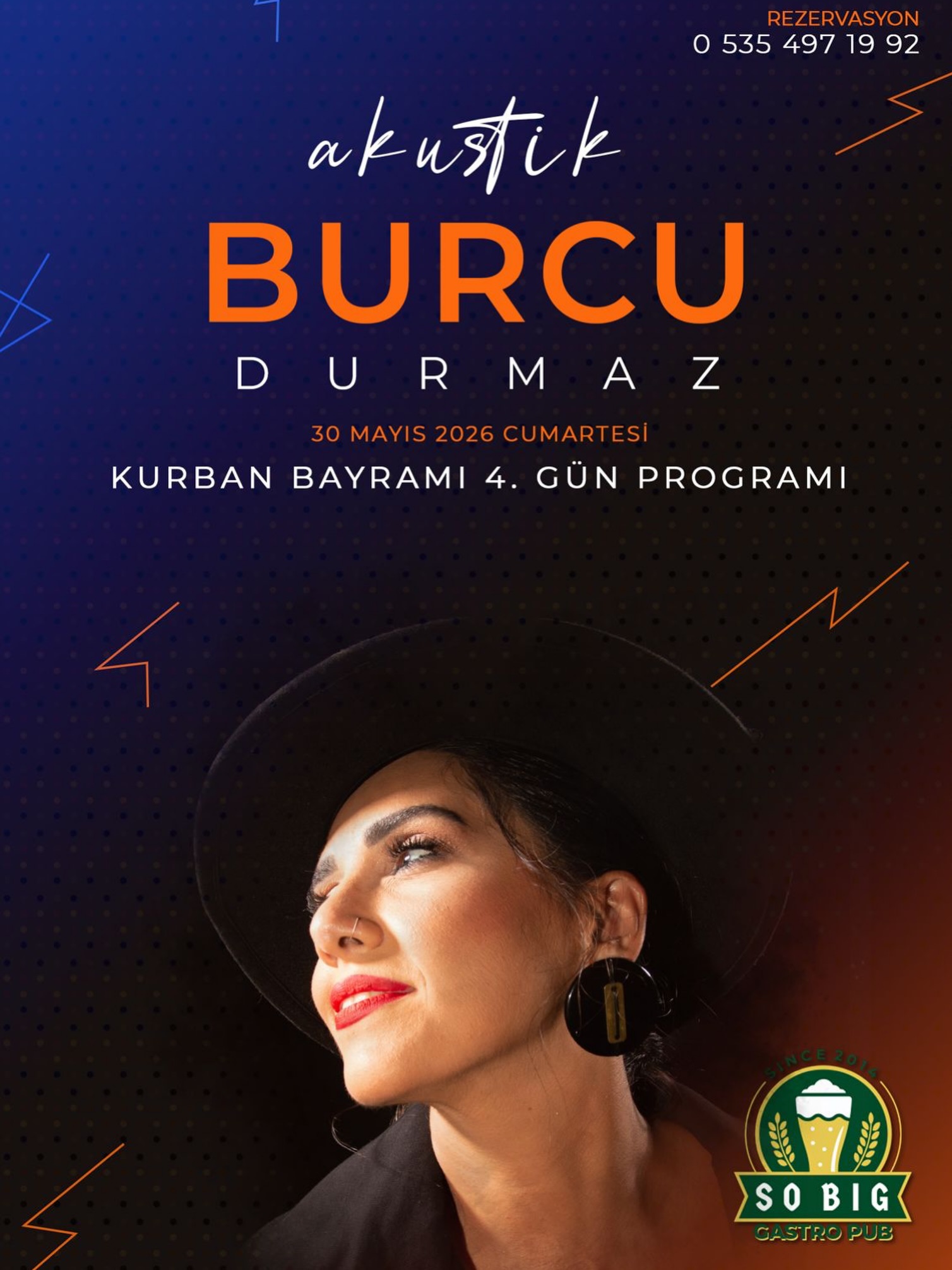 Burcu Durmaz — Akustik Etkinlik afişi