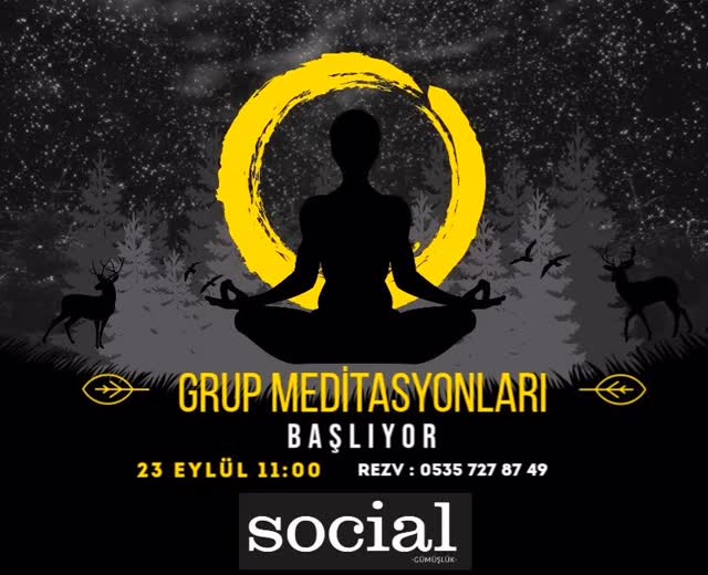 Özge Türk - Grup Meditasyonları Etkinlik afişi