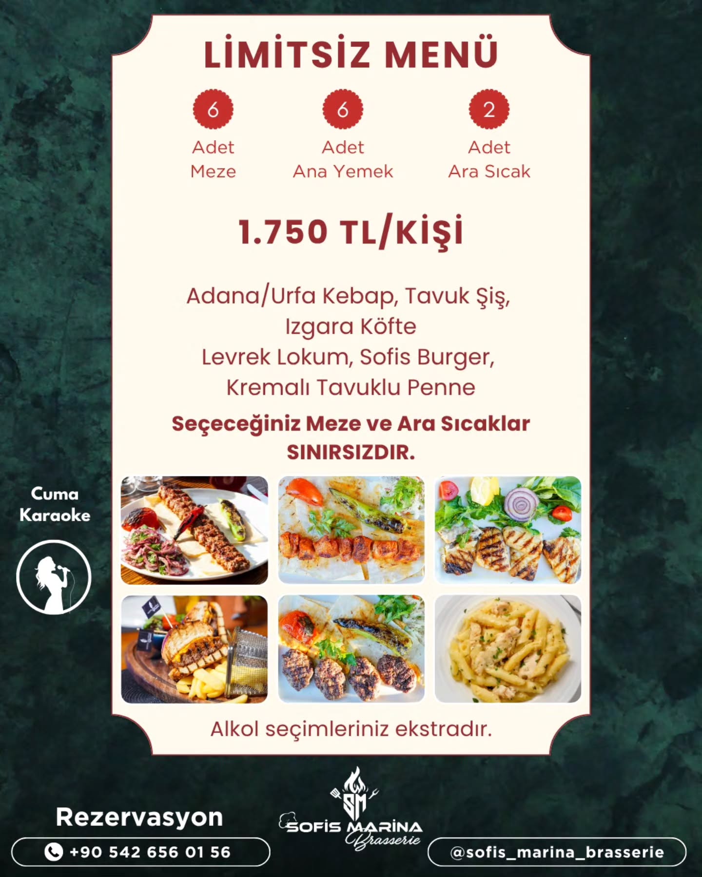 Cuma Karaoke & Limitsiz Menü Etkinlik afişi