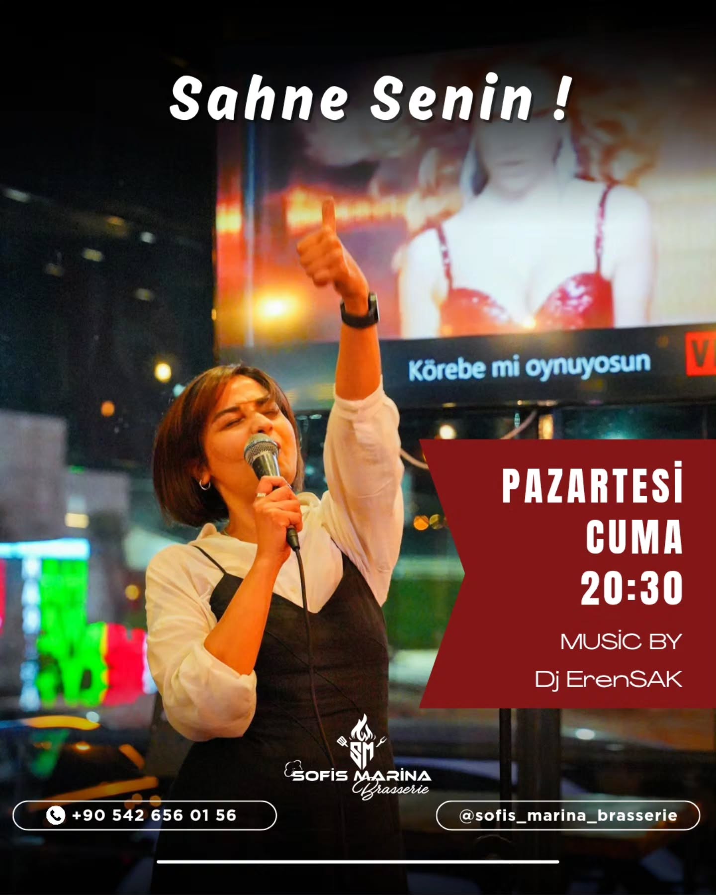 ErenSAK — Sahne Senin Etkinlik afişi