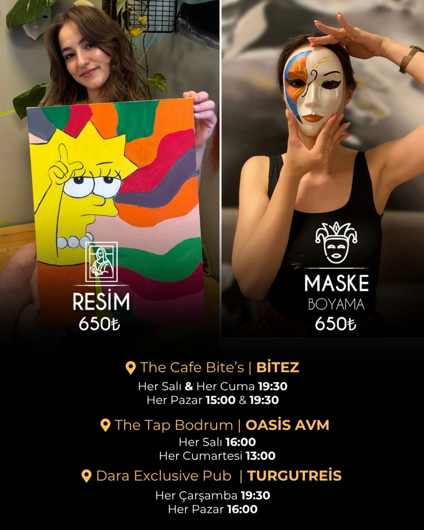 Resim Boyama Etkinlik afişi