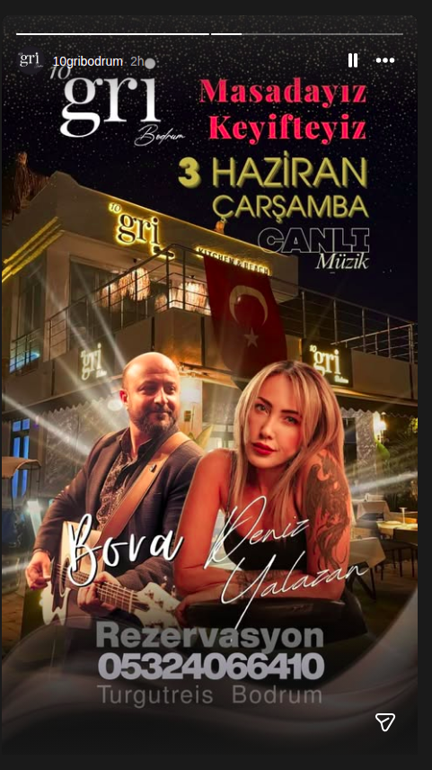 Bova & Deniz Yalazım — Canlı Müzik Etkinlik afişi