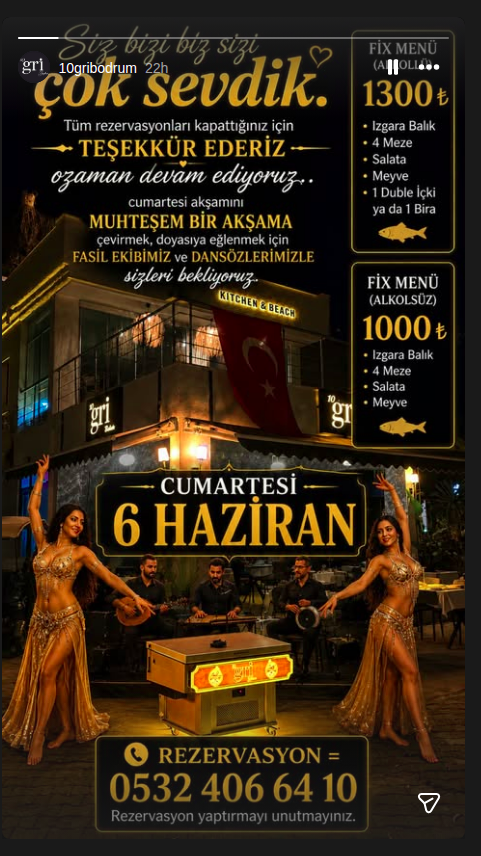 Fasıl ve Dansöz Gecesi Etkinlik afişi