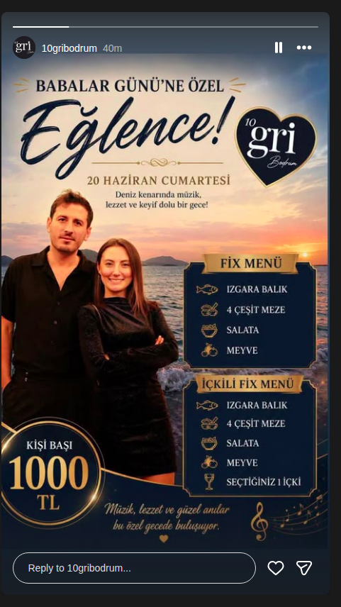 Babalar Günü’ne Özel Eğlence — 10Gri Bodrum