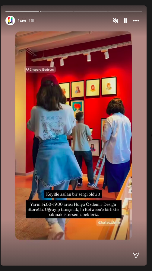 In Between — Hülya Özdemir Etkinlik afişi