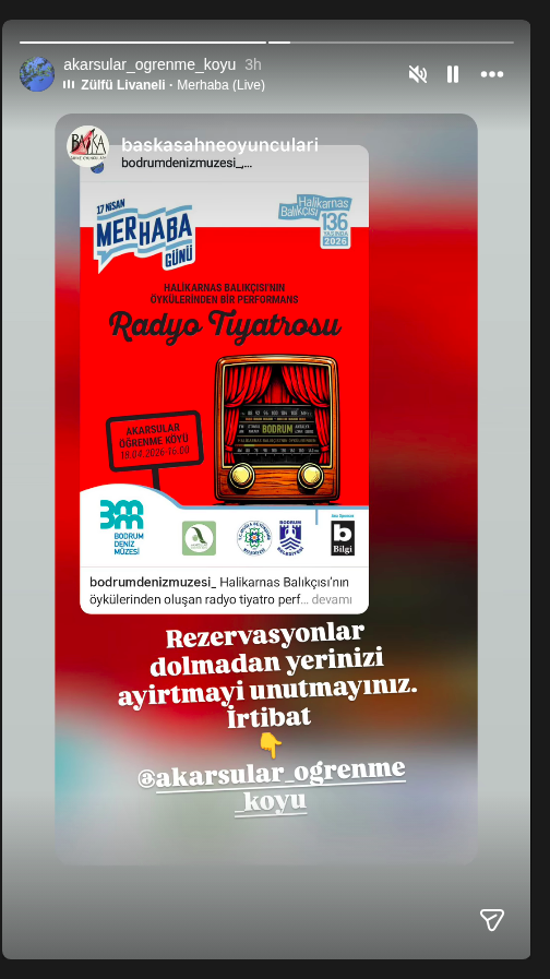 Halikarnas Balıkçısı'nın Öykülerinden Bir Performans: Radyo Tiyatrosu Etkinlik afişi