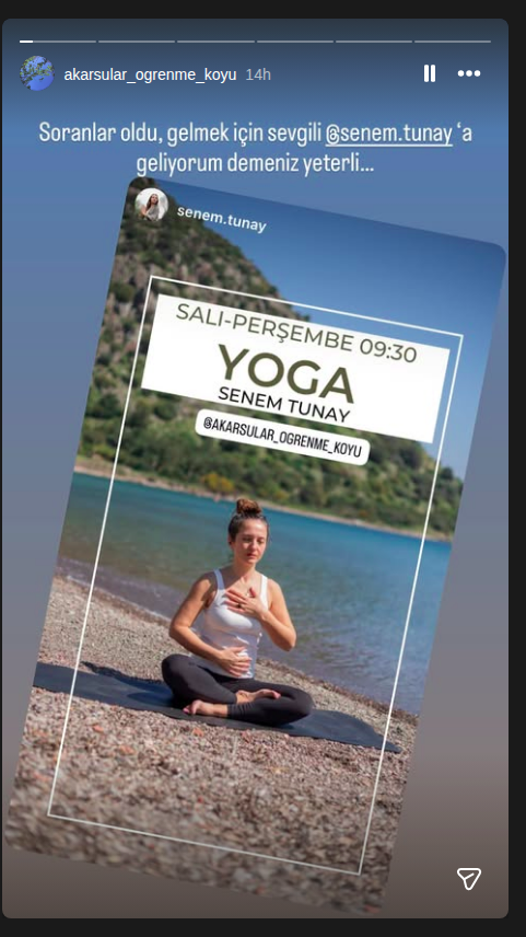 Senem Tunay - Yoga Etkinlik afişi