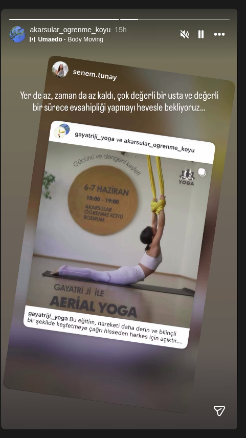 Gayatri Ji — Aerial Yoga Etkinlik afişi