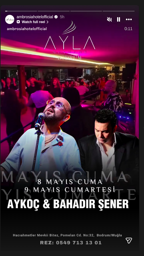Aykoç & Bahadır Şener — Canlı Performans Etkinlik afişi