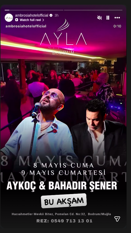 Aykoç & Bahadır Şener - Canlı Müzik Etkinlik afişi