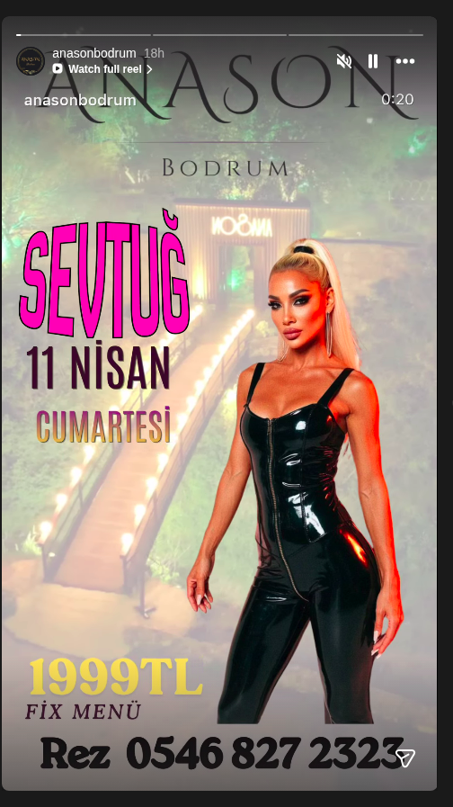 Sevtuğ Etkinlik afişi