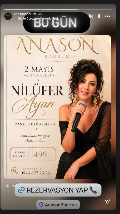 Nilüfer Ayan — Canlı Performans Etkinlik afişi