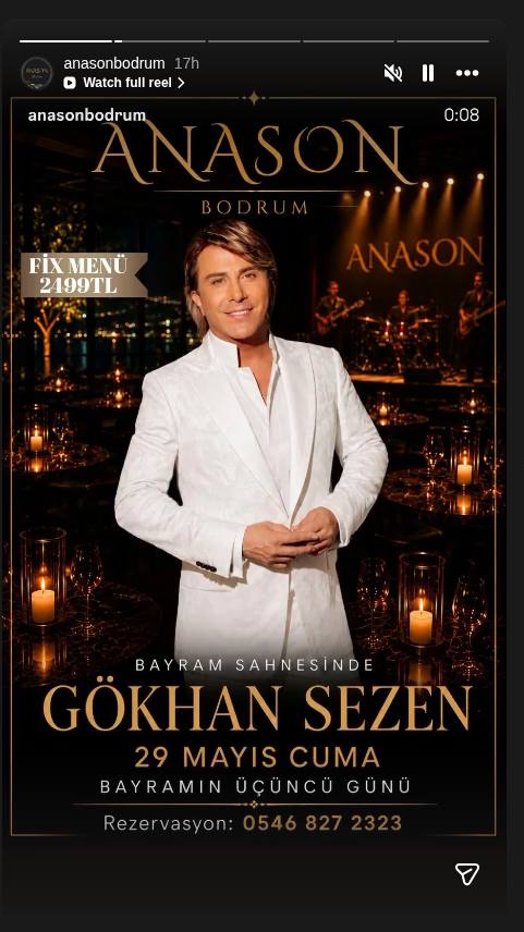 Gökhan Sezen Etkinlik afişi