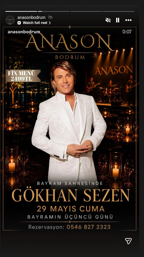 Gökhan Sezen Konseri Etkinlik afişi