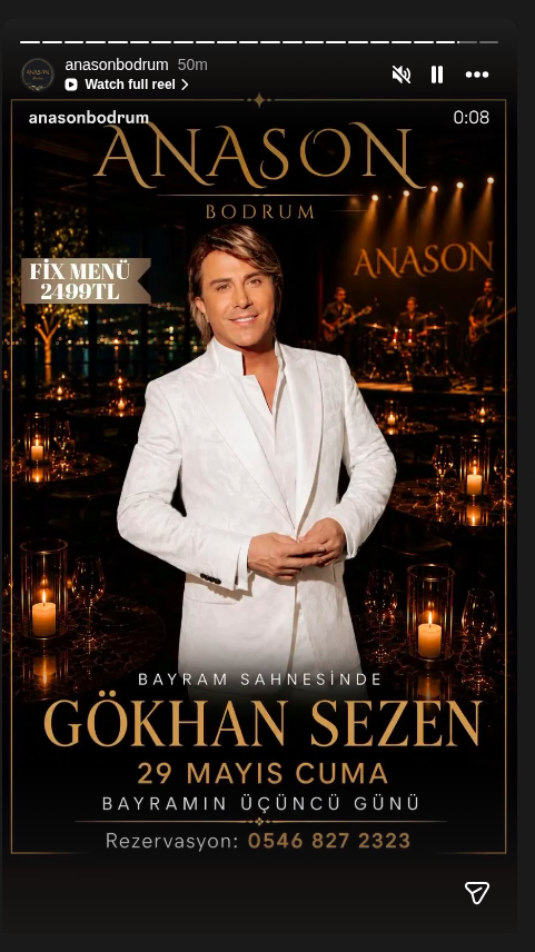 Gökhan Sezen Etkinlik afişi