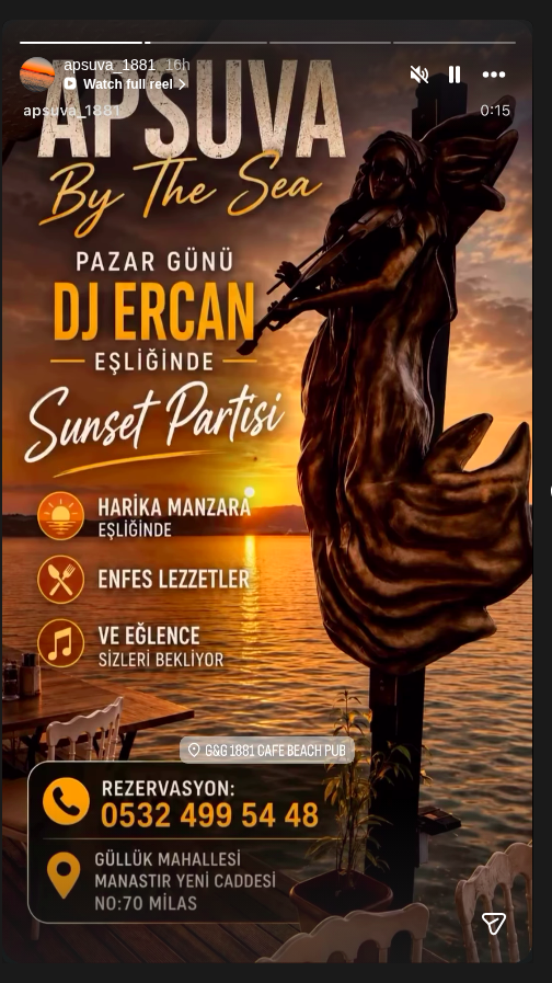 DJ Ercan — Sunset Partisi Etkinlik afişi