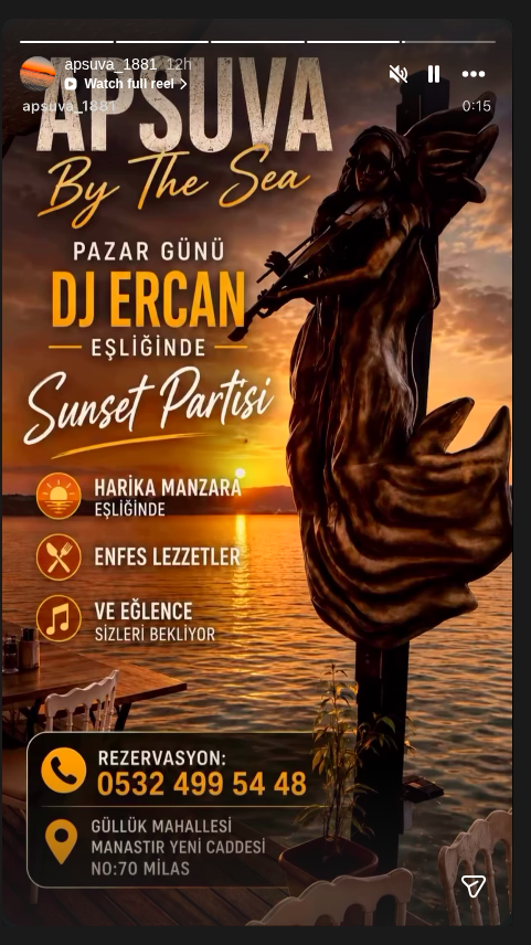 Sunset Partisi — DJ Ercan Etkinlik afişi