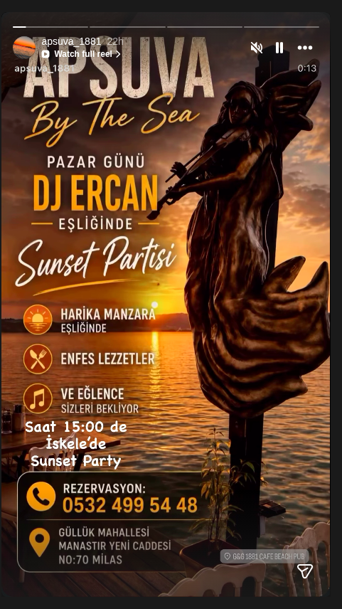 DJ Ercan – Sunset Partisi Etkinlik afişi