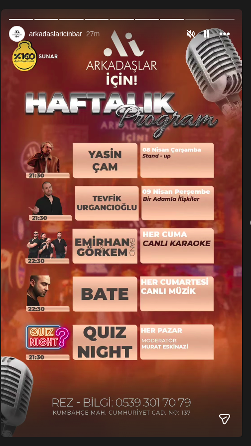 Murat Eskinazi — Quiz Night Etkinlik afişi