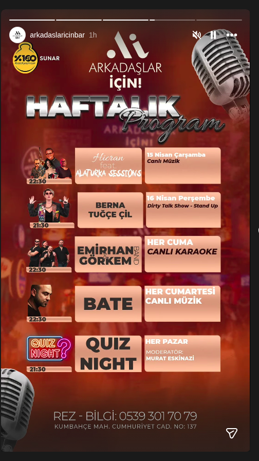 Berna Tuğçe Çil — Dirty Talk Show Etkinlik afişi