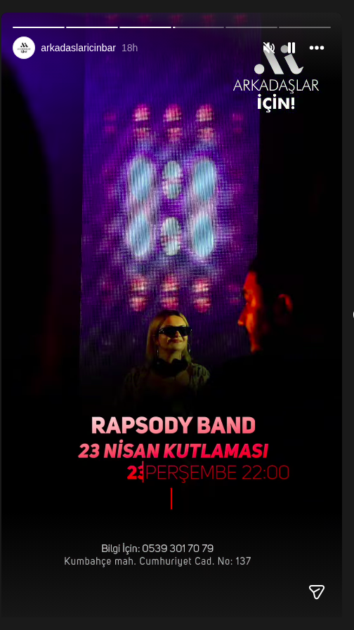 Rapsody Band - Konser Etkinlik afişi