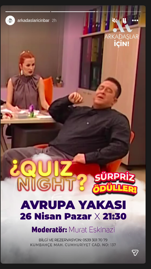 Murat Eskinazi - Quiz Night: Avrupa Yakası Etkinlik afişi