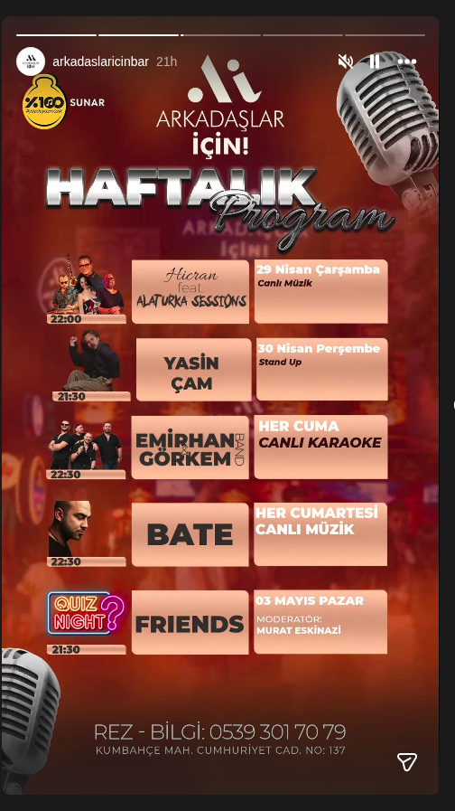 Quiz Night — Friends Etkinlik afişi