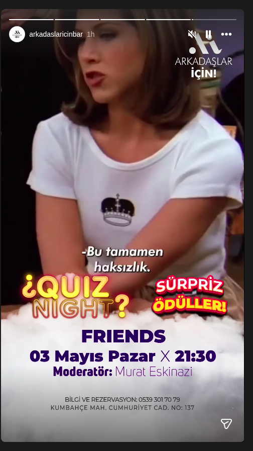 Quiz Night — Friends Etkinlik afişi