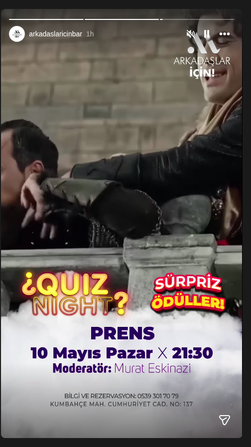 Prens — Quiz Gecesi Etkinlik afişi