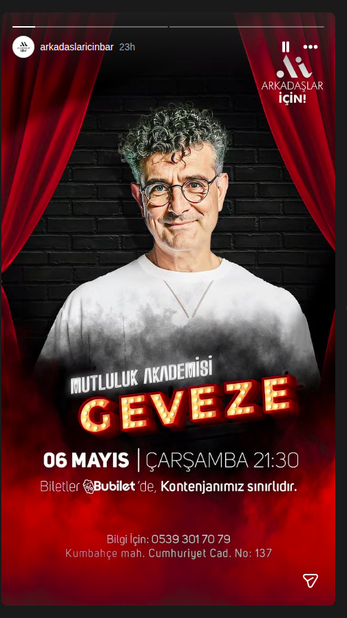 Geveze - Mutluluk Akademisi Etkinlik afişi
