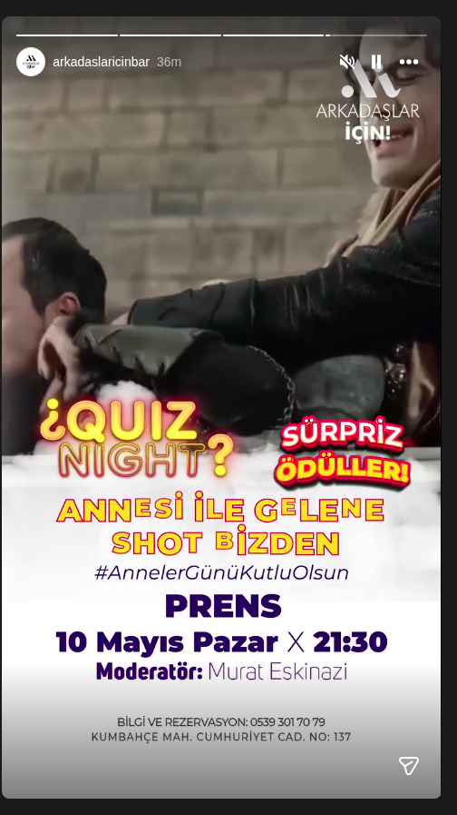 Prens — Quiz Gecesi Etkinlik afişi