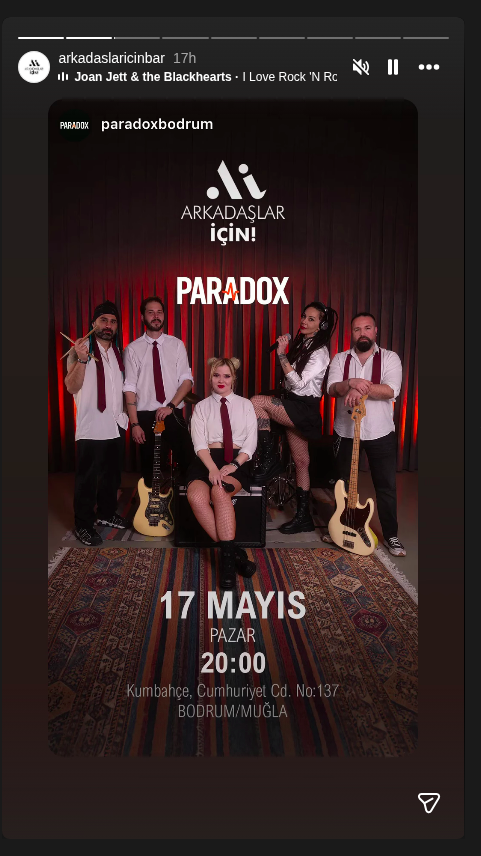 Paradox Etkinlik afişi