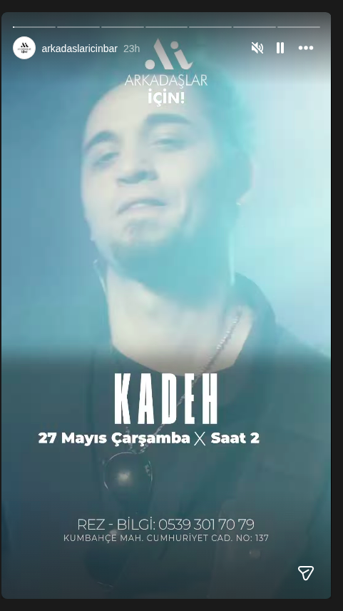Kadeh Etkinlik afişi