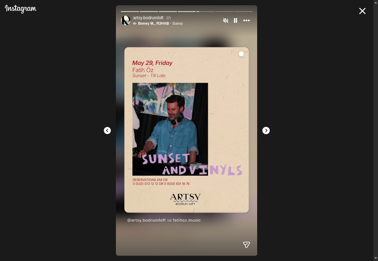 Fatih Öz — Sunset and Vinyls Etkinlik afişi