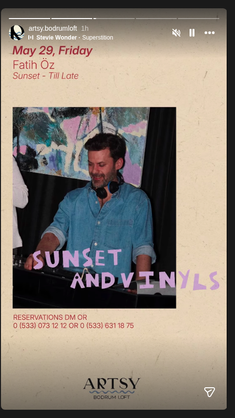Fatih Öz — Sunset & Vinyl Etkinlik afişi
