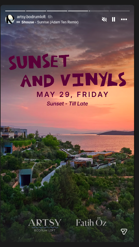 Sunset and Vinyls — Fatih Öz Etkinlik afişi