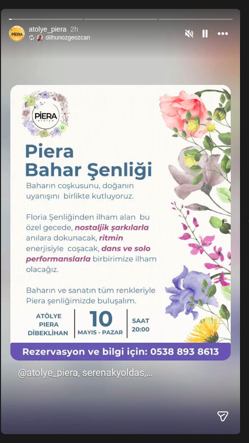 Piera Bahar Şenliği Etkinlik afişi