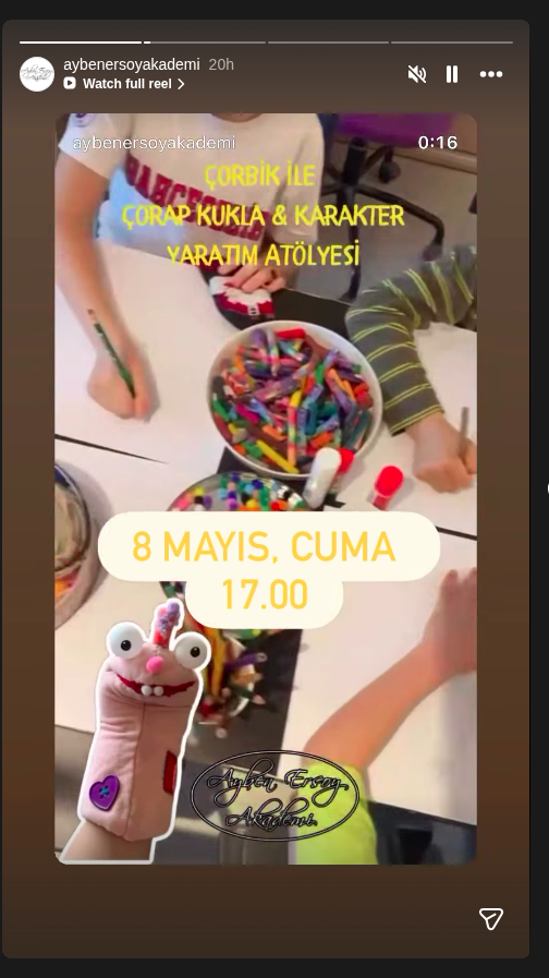 Çorap Kukla & Karakter Yaratım Atölyesi Etkinlik afişi