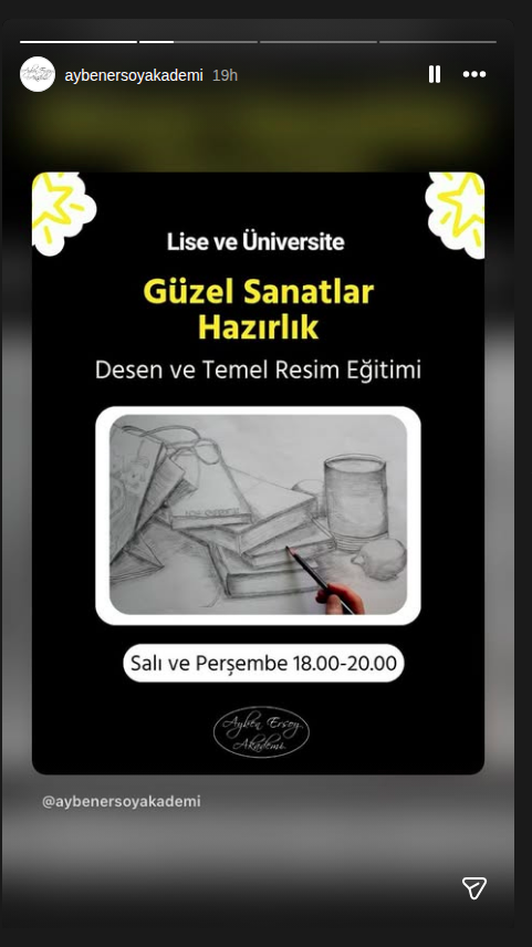 Desen ve Temel Resim Eğitimi Etkinlik afişi