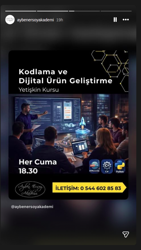 Kodlama ve Dijital Ürün Geliştirme Etkinlik afişi