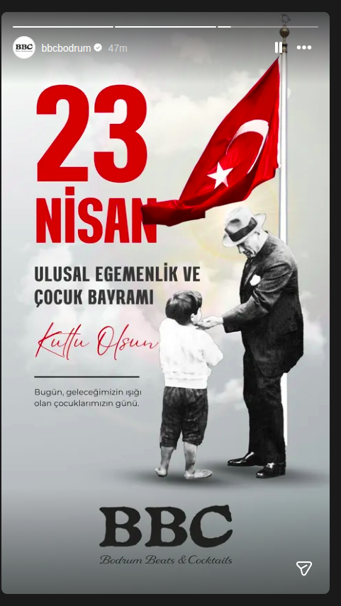 Ulusal Egemenlik ve Çocuk Bayramı Etkinlik afişi