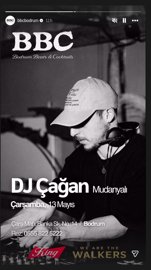DJ Çağan Mudanyalı Etkinlik afişi