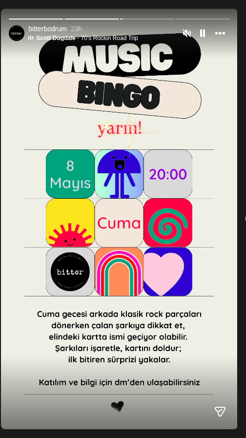 Scott Dugdale — Music Bingo Etkinlik afişi