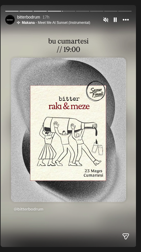 Bitter Rak & Meze — Sezon Finali Etkinlik afişi