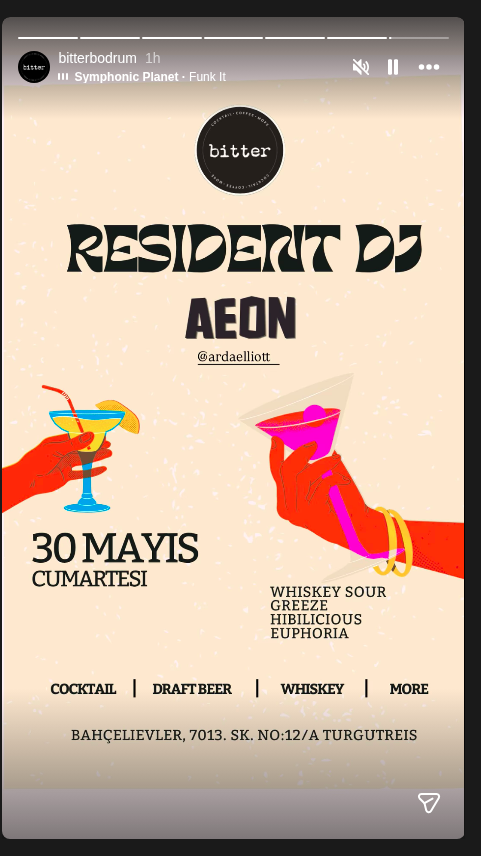 Resident DJ — Aeon Etkinlik afişi