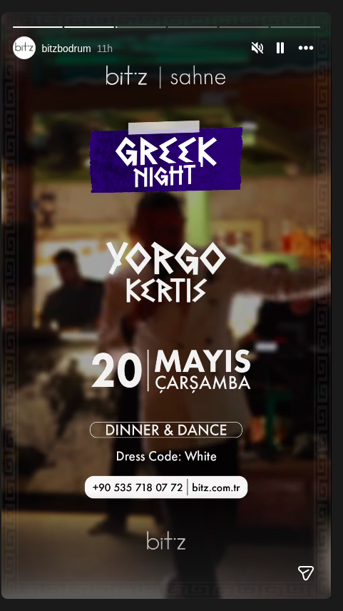 Yorgo Kertis — Greek Night Etkinlik afişi