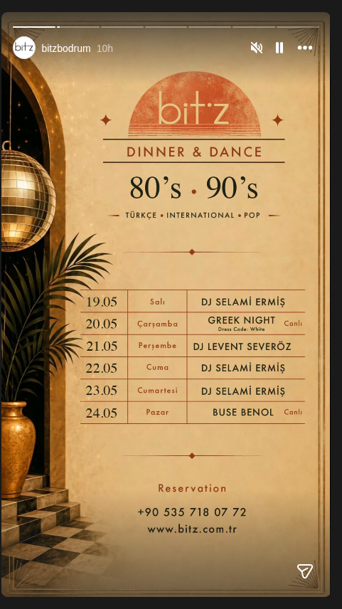 Levent Severöz — Dinner & Dance (80'ler–90'lar) Etkinlik afişi