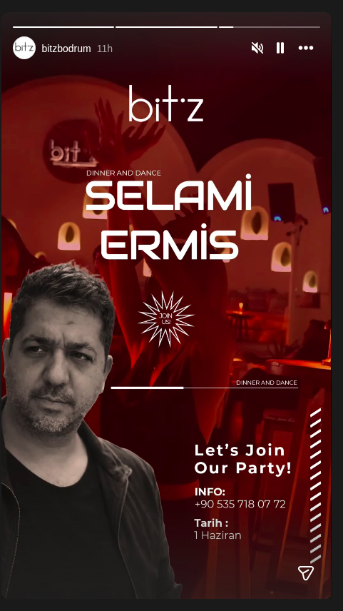 Selami Ermiş - Dinner And Dance Etkinlik afişi