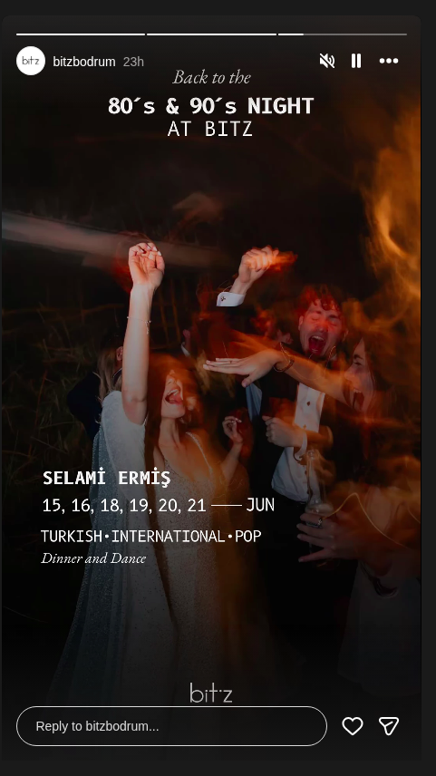80’s & 90’s Night: Selami Ermiş — Bitz Bodrum Etkinlik afişi